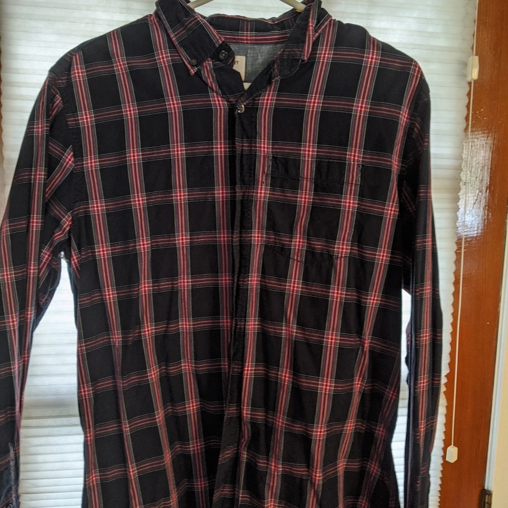 Men's Old Navy Navy and Red Flannel